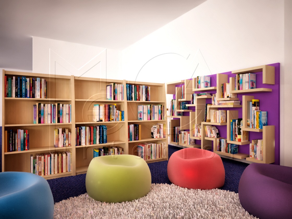 Primary Library  II 1 MI Design Interior